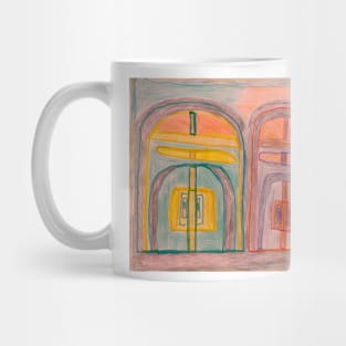 Arched Doorways Colourful Designs Mug